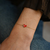 Bracelet SYLWEN COEUR ROUGE