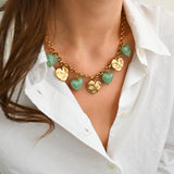 Collier AUREL sauge