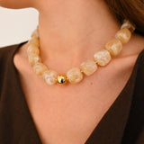 Collier ODON CUBE IVOIRE