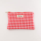 Pochette Vichy "AMOUR" Rouge