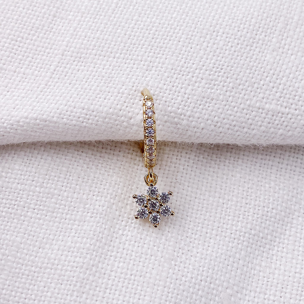 MONO BOUCLE PENDANT FLEUR